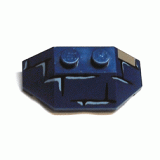 Part 47759pb07 Dark Blue Wedge 2 x 4 Triple with Brick Pattern (Scarab Thorax) 
